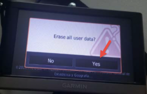 Garmin Reset All Data